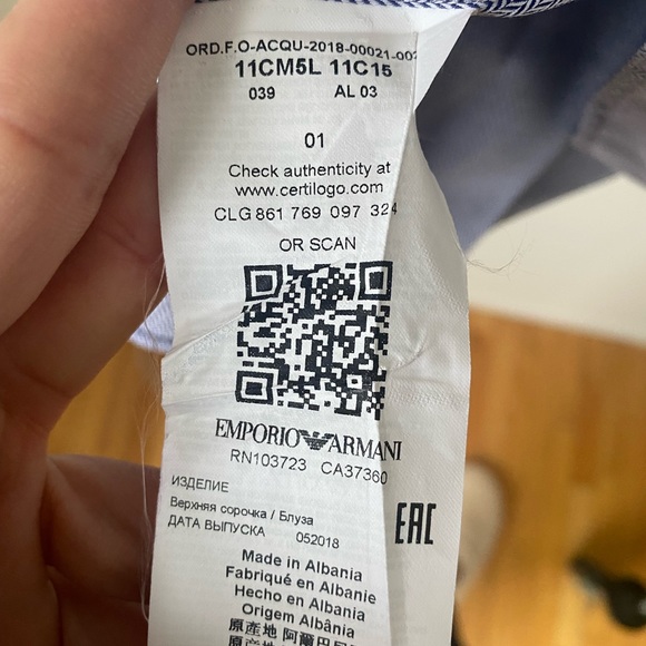 Emporio Armani Dress Shirt - Picture 7 of 8